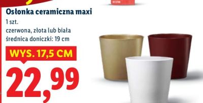 Osłonka ceramiczna maxi promocja w Lidl