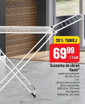 Suszarka do ubrań  promocja w POLOmarket