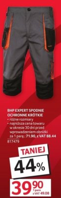 Spodnie BHP EXPERT SPODNIE OCHRONNE KRÓTKIE promocja w Selgros
