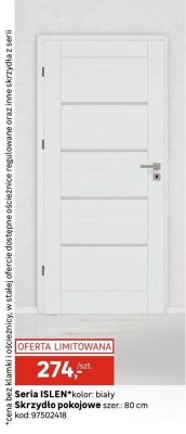 Drzwi pokojowe Seria ISLEN biały promocja w Leroy Merlin