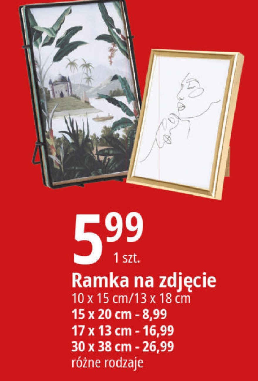 Ramka na zdj臋cia 17 x 13 cm promocja