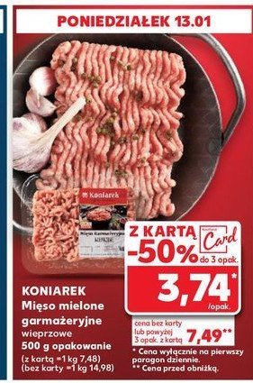 Mięso mielone Koniarek promocja