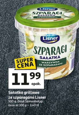 Sałatka grillowa ze szparagami Lisner promocja