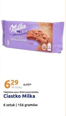 Ciastka Cookie Sensations Milka promocja w Action