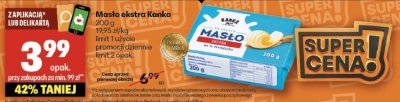Masło ekstra Kanka promocja w Delikatesy Centrum