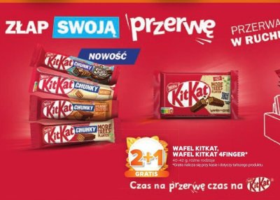 Wafel KitKat różne rodzaje promocja w Stokrotka