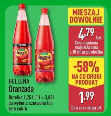 Oranżada czerwona  promocja w Aldi