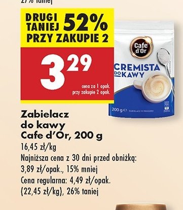 Zabielacz do kawy Cafe d'or promocja w Biedronka