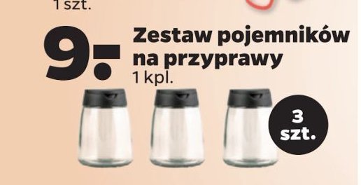 Pojemniki do przypraw promocja