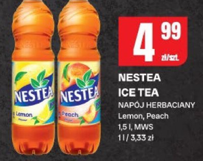 Napój herbaciany Nestea Ice Tea Lemon, Peach promocja w Chorten