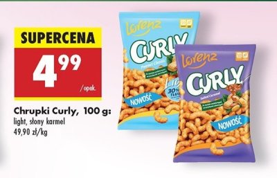 Chrupki salted caramel Lorenz curly promocja