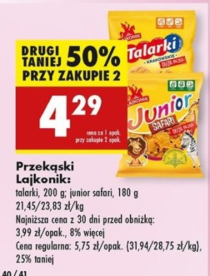 Krakersy Lajkonik junior safari promocja