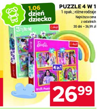 Puzzle 4w1 stich Trefl promocja