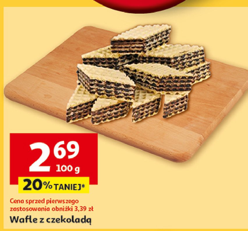 Wafle z czekoladą promocja