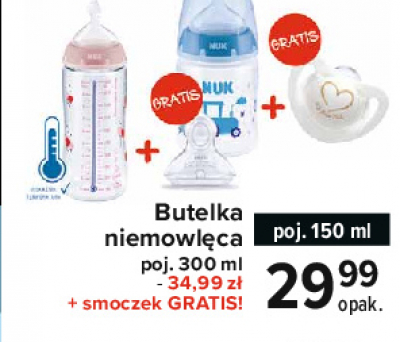 Butelka ze smoczkiem antykolkowym 300 ml Nuk promocja