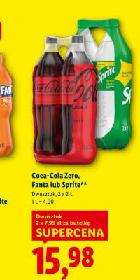 Napój Coca Fanta 2 x 2 l promocja w Lidl