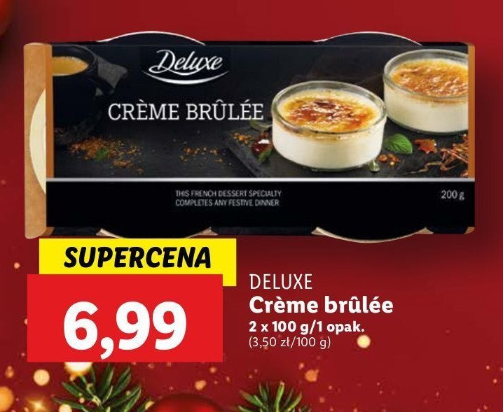 Deser creme brulee Deluxe promocja