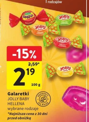 Galaretki JOLLY BABY HELLENA wybrane rodzaje promocja w Intermarche