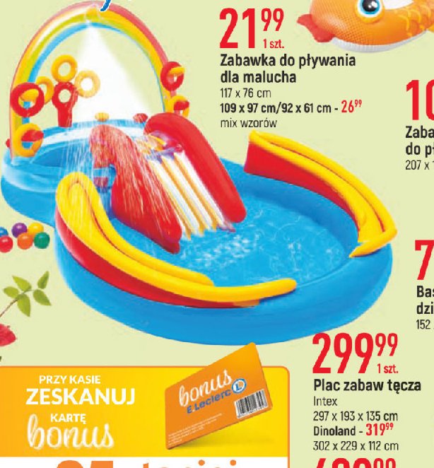 Plac zabaw t臋cza 297 x 193 x 135 cm Intex promocja