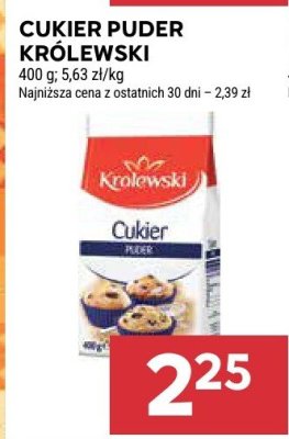 Cukier puder Królewski promocja w Stokrotka