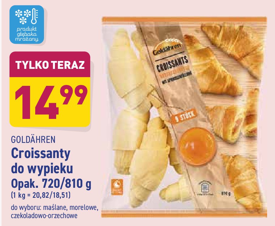 Croissanty do wypieku ma艣lane Goldahren promocja