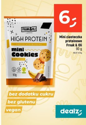 Mini ciasteczka proteinowe Frank & Oli promocja w Dealz