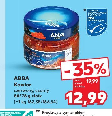 Kawior czerwony Abba promocja