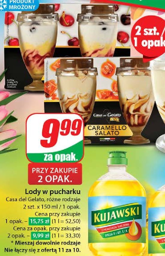 Lody amarena CASA DEL GELATO promocja