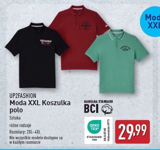 Koszulka polo męska 2xl-4xl Up2fashion promocja w Aldi