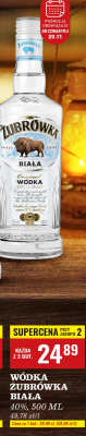 Wódka ŻUBRÓWKA BIAŁA, 500 ML promocja w Biedronka