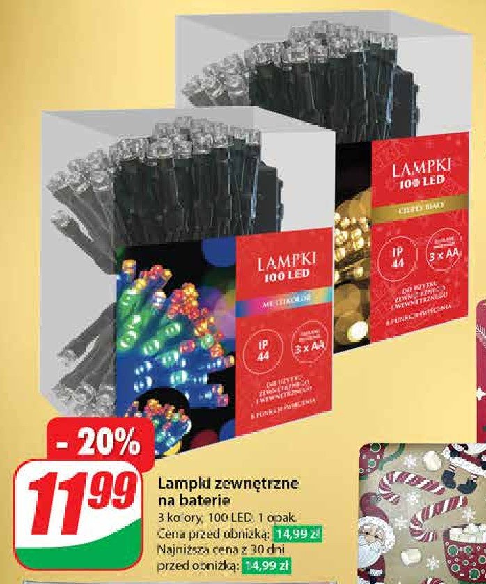 Lampki choinkowe zewnętrzne 100 lampek promocja