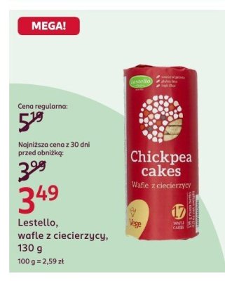 Wafle z ciecierzycy, 130 g promocja w Rossmann