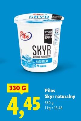 Skyr naturalny promocja w Lidl
