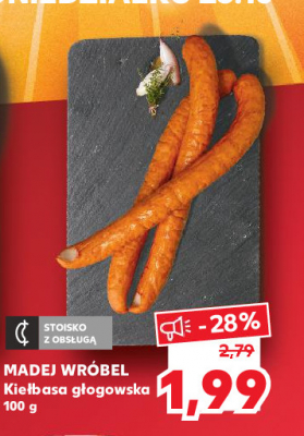 Kiełbasa głogowska Madej & wróbel promocja