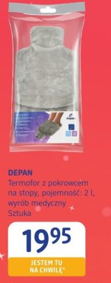 Termofor z pokrowcem na stopę pojemność 2 l wyrób medyczny DEPAN promocja w Drogerie DM