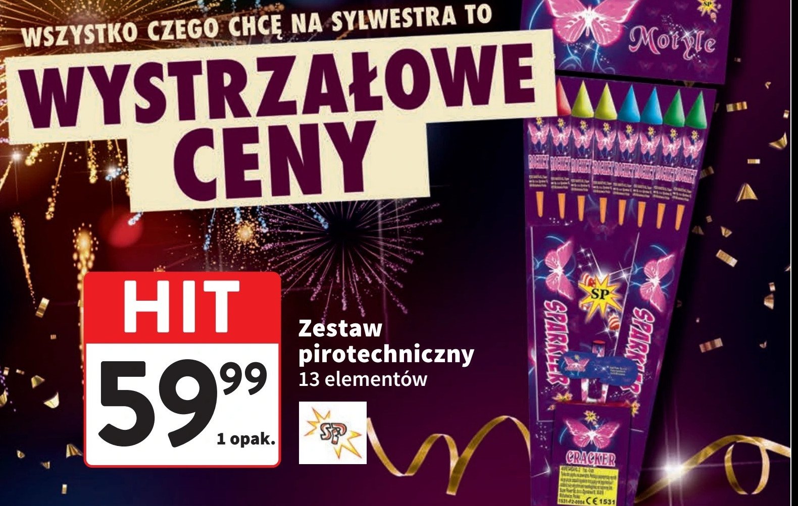 Zestaw fajerwerków motyle SUPER POWER promocja