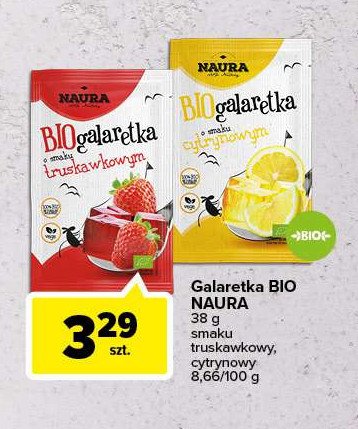 Galaretka cytrynowa bio Naura promocja