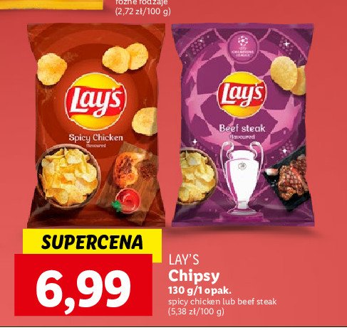 Chipsy beef steak Lay's Frito lay lay's promocja