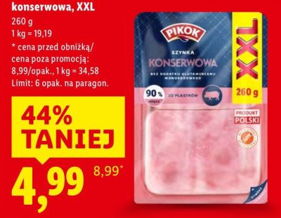 Szynka konserwowa XXL promocja w Lidl