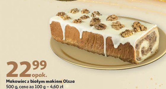 Makowiec z białym makiem Cukiernia olsza promocja w Auchan