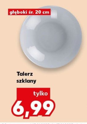 Talerz szklany 20 cm promocja w Kaufland