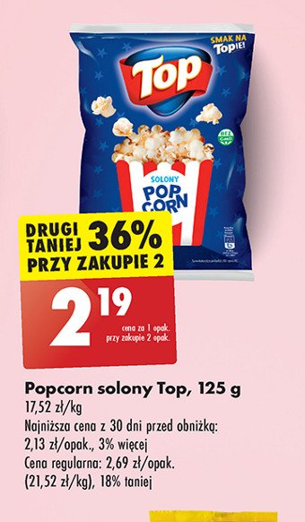 Popcorn Top solony na maxa Top (biedronka) promocja