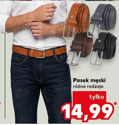 Pasek męski, różne rodzaje promocja w Kaufland