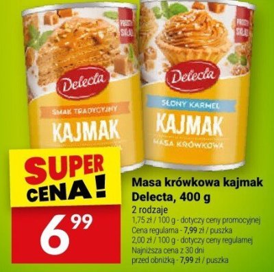 Masa krówkowa kajmak Delecta, 400 g promocja w Twój Market