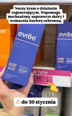 Krem nocny Immu Night Sleep Well intensywnie regenerujący promocja w Hebe