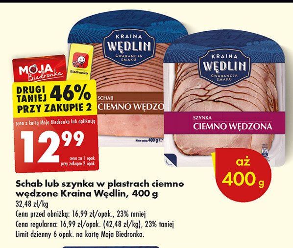 Schab ciemnowędzony Kraina wędlin promocja