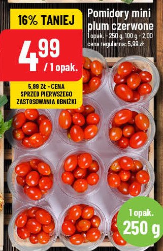 Pomidory mini plum promocja