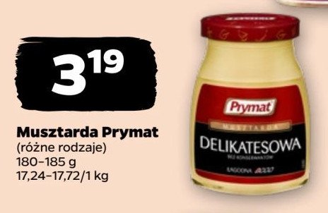 Musztarda delikatesowa Prymat promocja