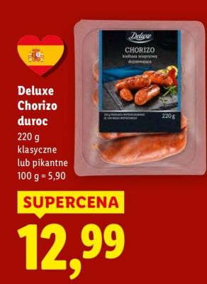 Deluxe Chorizo duroc klasyczne lub pikantne promocja w Lidl