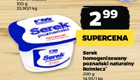 Serek pozna艅ski waniliowy Rolmlecz promocja